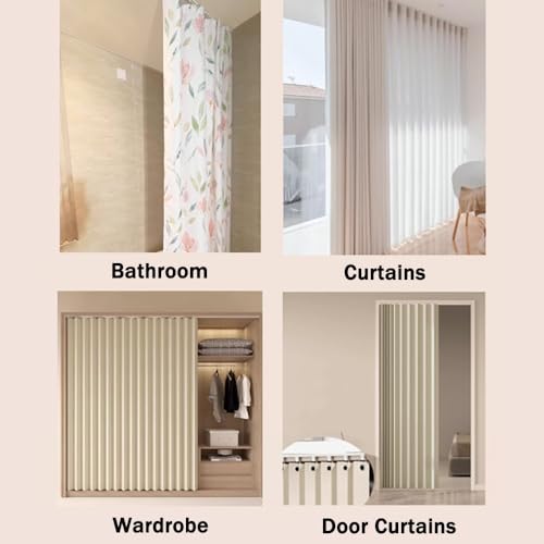 Tringle de séparation sans perçage pour rideau de plafond noir - 7