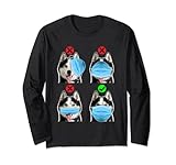 Photo Gallery husky dog how to wear a face mask funny husky lover maglia a manica Photo Gallery husky dog how to wear a face mask funny husky lover maglia a manica