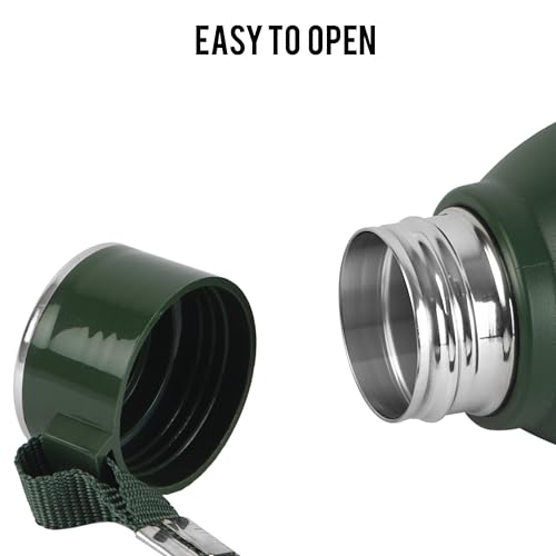 Image of Cello Puro Steel-X Royce 900 | Inner Steel Bottle | PU Insulation | Cold Insulated Bottle | Best Usage for Office /School /College /Gym /Picnic /Home /Fridge | 650ml, Mint Green