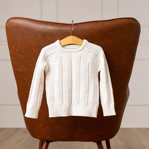Image of Hope & Henry Girls Cable Front Pullover Sweater