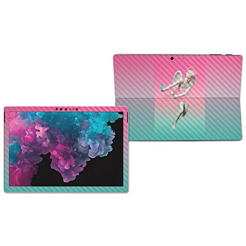 Image of MightySkins Carbon Fiber Skin for Microsoft Surface Pro 6 - Money And Pistachio | Protective, Durable Textured Carbon Fiber Finish | Easy to Apply, Remove, and Change Styles | Made in The USA