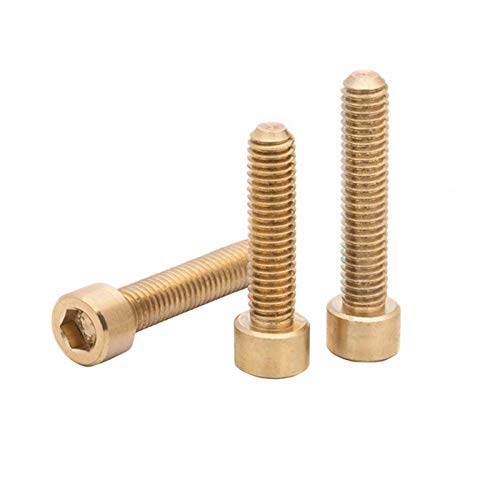 Tornillos hexagonales de bronce M6 para ensamblajes mecánicos y muebles 4