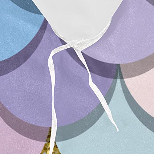 Parure de lit motif écailles de sirène multicolore avec housse de couette - 8