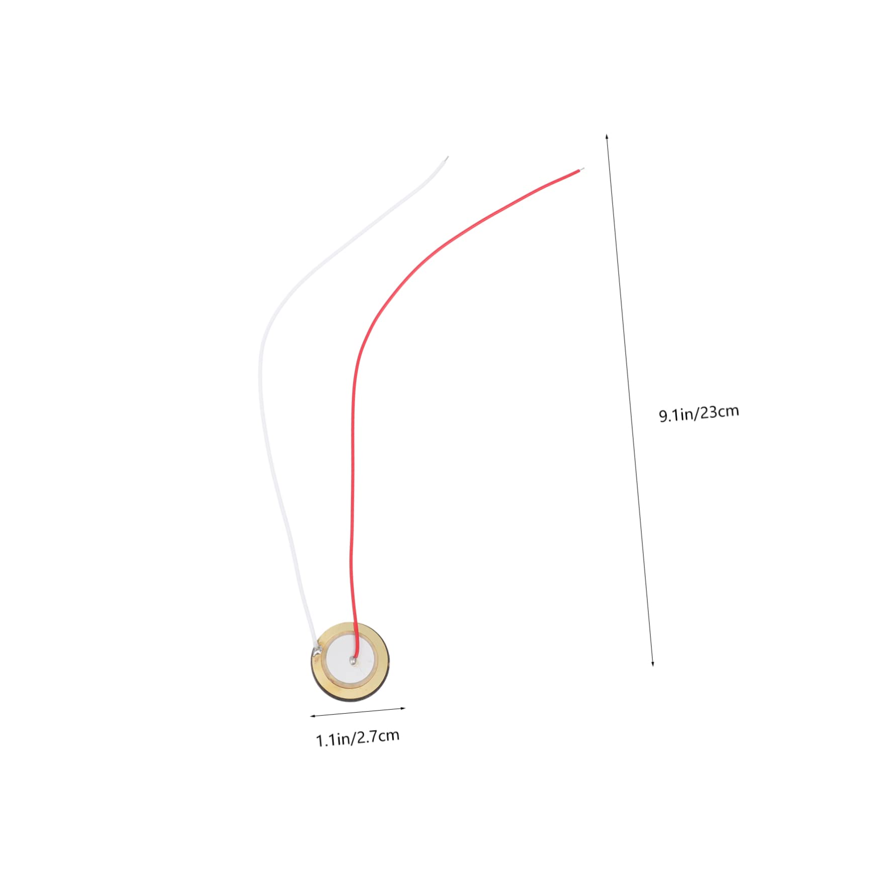GOOHOCHY 18Pcs Disc Diaphragm Elements for Musical Instruments Durable Piezoelectric Chips for Guitar Pickups and Transducer Applications