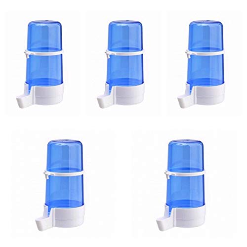 Moondown Farm 5 x 400cc Anti Algae Drinker Cage Aviary Fronts for Finch, Canary, Budgie, Small Birds