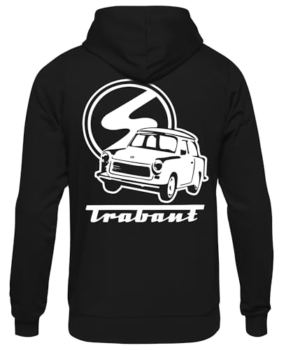 Uglyshirt89 Trabant Kapuzenpullover | Pullover mit Kultauto-Motiv – Hoodie DDR Ostalgie Trabi Fanartikel Oldtimer Youngtimer | M2 Schwarz (XL) Uglyshirt89 Trabant Kapuzenpullover | Pullover mit Kultauto-Motiv – Hoodie DDR Ostalgie Trabi Fanartikel Oldtimer Youngtimer | M2 Schwarz (XL)
