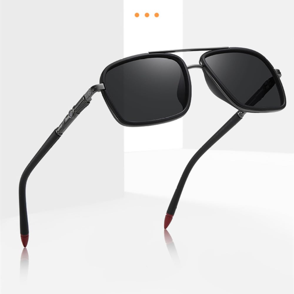 Gafas de sol con montura metálica para hombre, lentes de moda para conducir, gafas para hombre, viajes y pesca