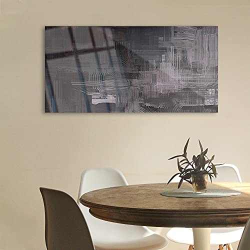 Tableau Acrylique 100x50cm Art Murale Abstraction Moderne
