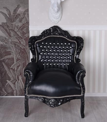 XXL Sessel Polstersessel Schwarz cat588c98 Palazzo Exklusiv – Bild 4