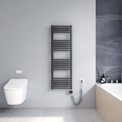 Meykoers Handtuchheizkörper Elektrisch mit Thermostat 1200 x 400mm...