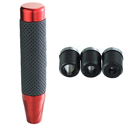 Abfer Tall Shift Knob Car Long Shifting Head Replace Weighted Gear Stick Shifter Knob Extension Fit Most Manual Automatic Transmission Vehicle, Red #TOP4