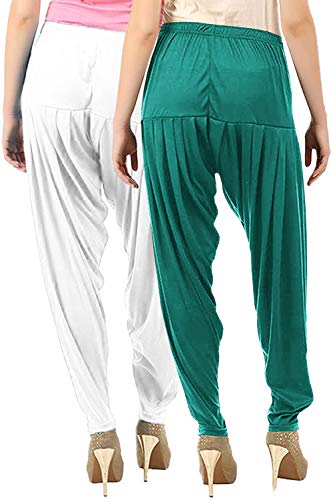 Image of Buy That Trendz Patiala Salwar for Women Relaxed Fit Viscose Patiyala Salwar Harem Bottom Pants