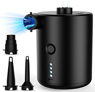 Rechargeable Electric Air Pump Inflator: Mini Inflate Small Portable Fast Inflatable for Mattress Swimming Pool Camping