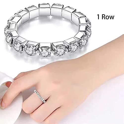 Hlin 6Pcs Elastic Crystal Toe Ring Silver Rhinestone Accessories Body Jewelry… #TOP2