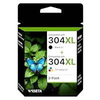 304 XL Druckerpatronen für HP 304 druckerpatronen Schwarz und Farbe Multipack für HP Deskjet 2620 2622 2630 3720 3730 3750 3760 3762 für HP Envy 5000 5010 5020 5030 5032 2er-Pack