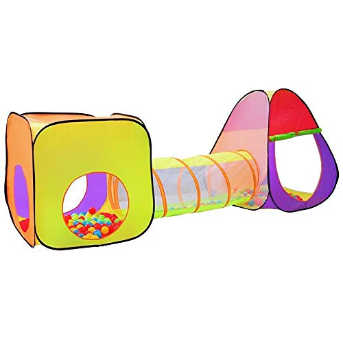 Hengda Plegable Tienda de Campaña y Túnel Tienda del Juego 200 Oceano Bolas Pop-up Balls Juego Interior y Exterior Casa de Juguete y Piscina