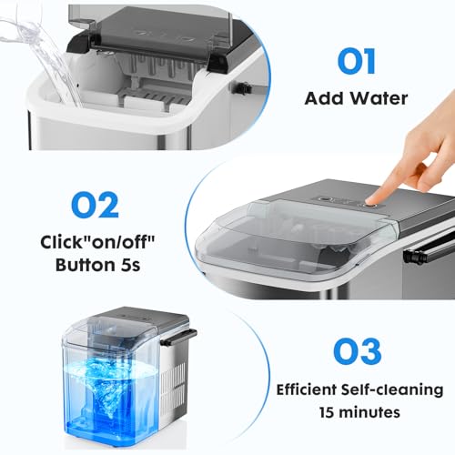 Máquina de Hielo Compacta para Cocina y Oficina miniatura 5