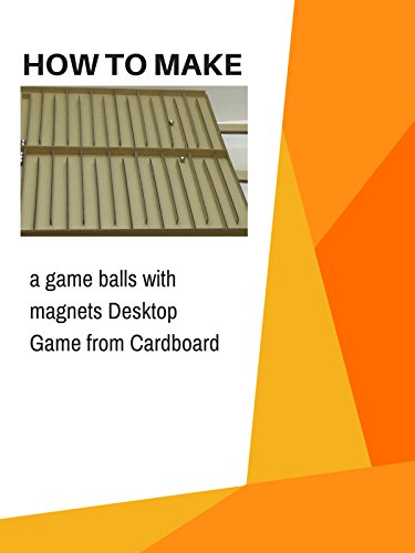 How to make a game balls with magnets Desktop Game from Cardboard