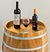 Vintiquewise Wooden Wine Barrel Shaped Wine Holder, Bar Storage Lockable Storage Cabinet