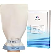 MATTEE Exfoliating Body Scrubber - Korean Exfoliating Mitt -%100 Natural Floss, Visibly Lifts Awa...