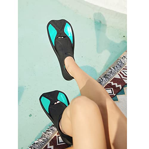 Belyfuko Short Swim Fins, Adult Snorkel Fins For Lap Swimming Diving Snorkeling Travel Size With Mesh Bag #TOP1