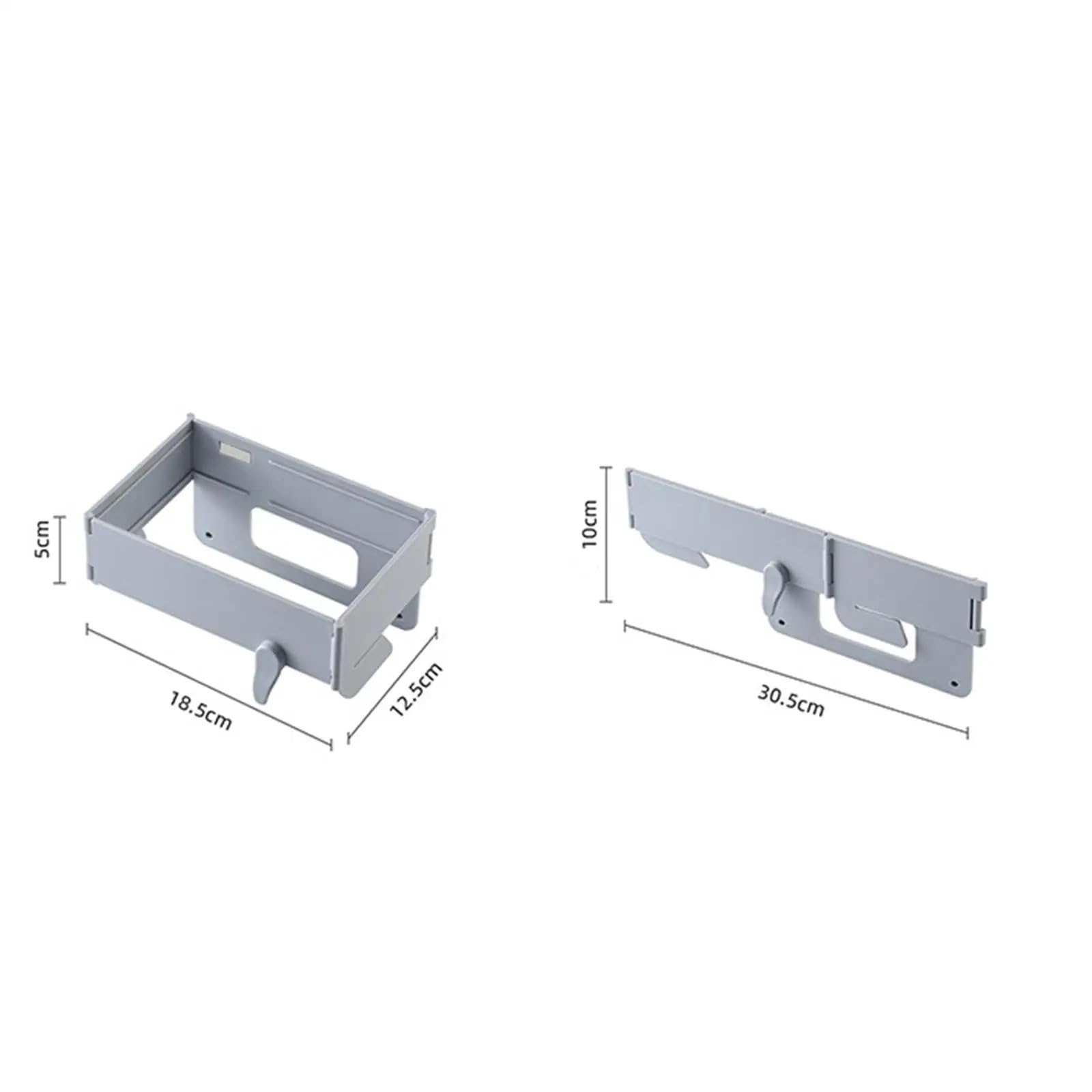 Estante Colgante for Bolsa de Basura, Soporte for Cubo Cocina, for portátil for armarios baño y hogar, 3 uds para Bolsas(White)