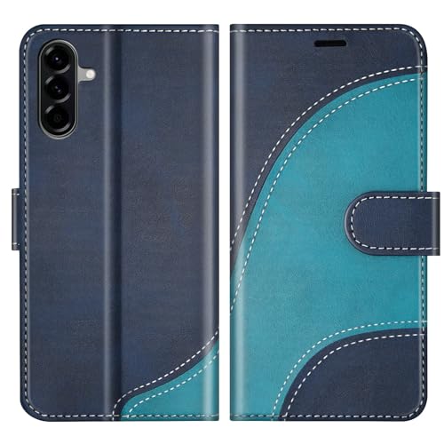 BoxTii Coque pour Samsung Galaxy A56 5G, Housse en Cuir PU Pochette de Portefeuille, Magnétique Étui de Protection Housse Coque pour Galaxy A56 5G, Bleu