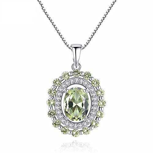 Collier Pendentif Topaze Argent Sterling Fin Bijoux Tendance