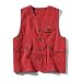 Produktbild FEVIJNB Jagdweste Herren Multi-Pocket Classic Männlich Sommer Dünne Multi-Pocket-Weste Fotograf Outerwear Tool 4 Farben Ärmellose Jacke XXXL Rot
