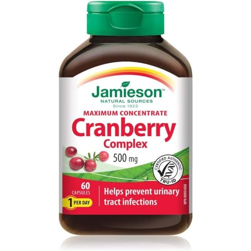 Jamieson Cranberry Concentrate 500Mg 60 Capsules