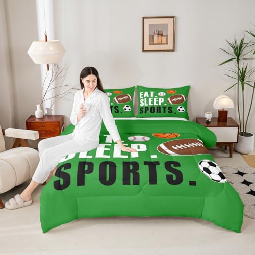 Image of Feelyou Sports Comforter Set Twin Size for Kids Boys Girls