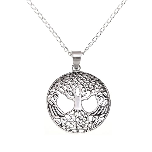 Pendentif celtique arbre de vie en argent sterling massif Alexander Castle raffiné