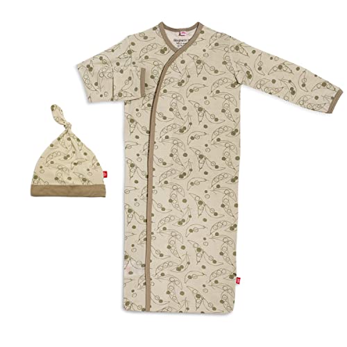 Image of Magnificent Baby Baby Magnetic Modal 2 Piece Gown and Hat Set