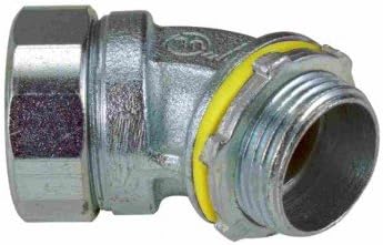 MLT45-400 Liquidtight Connector, Malleable Iron, 45-Degree, 4"