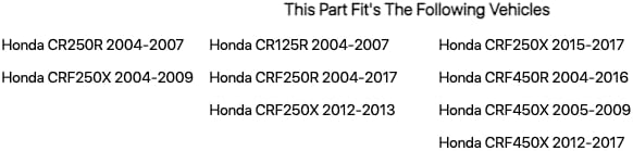 Acerbis Lower Fork Cover Set Black for Honda CRF250R 2004-2017