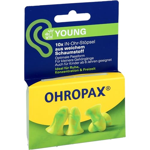 OHROPAX Yound Schaumstoff In-Ohr Stöpsel, 10 St. Ohrstöpsel