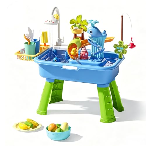 Nappe phréatique enfants pour s'amuser au jardin avec un évier de jeu électrique complet