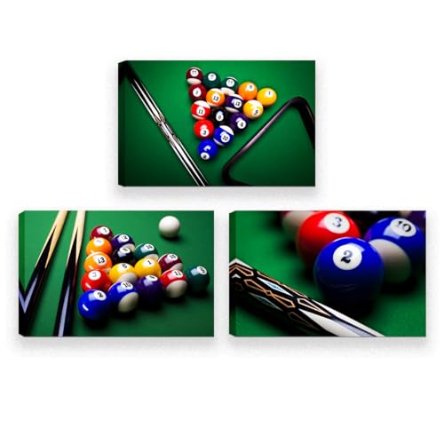 JXBYJP Playing Pool Table Billiard Balls Sport Themed Home Office