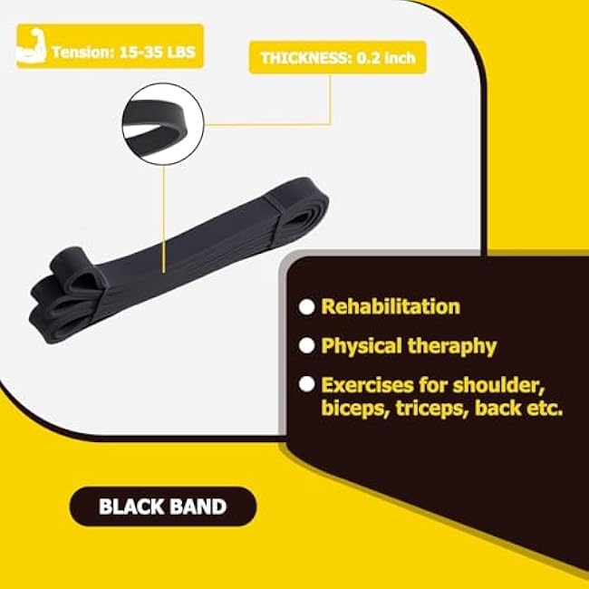 Pull Up Bands, Resistance Bands, Pull Up Assistance Band Exercise Bands for Men & Women Working Out, Body Stretching, Physical Therapy, Muscle Training