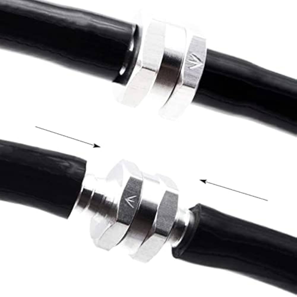 Amazon.co.jp: 8mmワンウェイバルブ エア燃料油逆止弁 アルミ合金