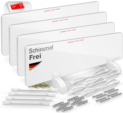 KESSER® Schimmel - Infrarotheizung – Schimmelentferner Wandheizer 50W Wand &