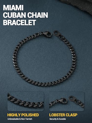Pulsera Cubana Ajustable de Acero Inoxidable para Hombre y Mujer miniatura 4