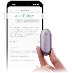 Plaud NotePin Wearable AI Voice Recorder, Sunset Purple, Non-S Version | AI Note Taker for Meetings Interviews, Professionals, Teams, Productivity, 112 Languages, App Control, Find My