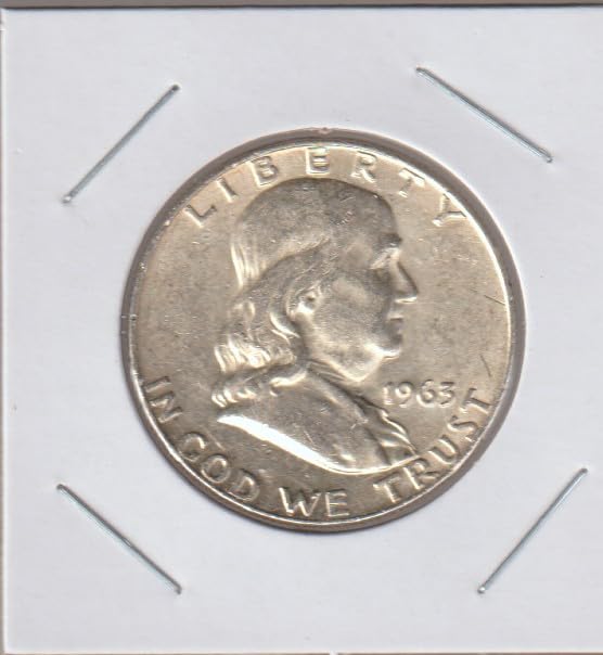 1963 D Franklin (90% Silver) Half Dollar About Uncirculated