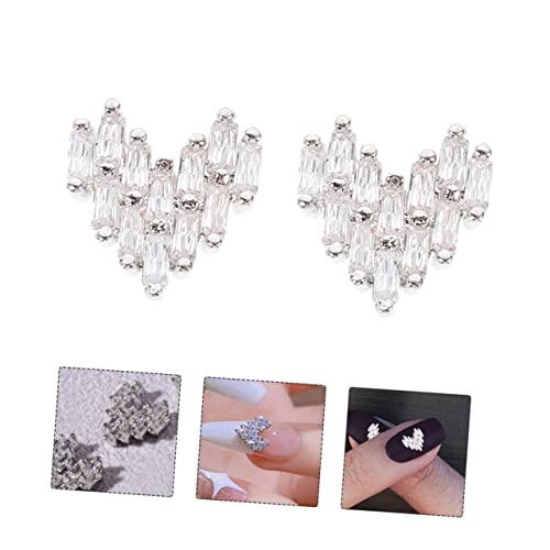 FRCOLOR 4Pcs Acessórios Para Unhas Ferramentas Ornamentos Presentes Enfeites Adesivos Caseiros Encan