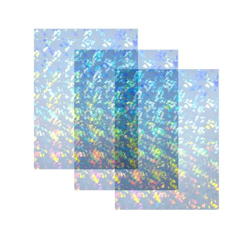 Image of TOEPODO Iridescent Holographic Acrylic Sheets Sparkle Aurora Plexiglass Sheets PMMA Cast Acrylic Sheets for Laser Cutting DIY Crafts /Home Deco(3, Cullet, 8x12 inch)