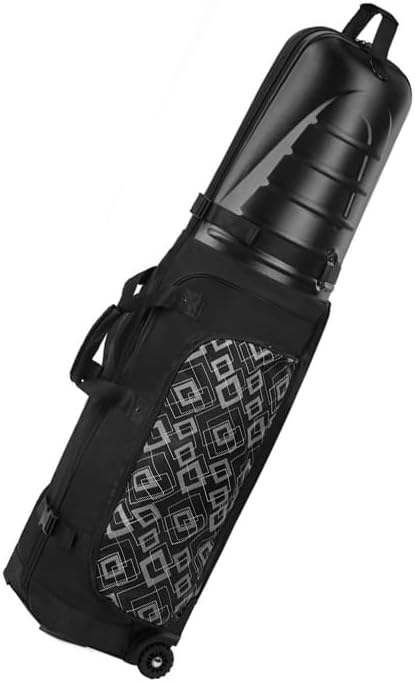 Golf Travel Bags for Airlines with Reinforced Wheels, Hard Case Top and 1680D Heavy Duty Oxford Protect Golf Clubs, Lightweight and Easy to Use