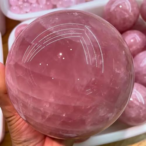 Boule en cristal rose décorative 50mm : une idée cadeau poétique et unique - 4