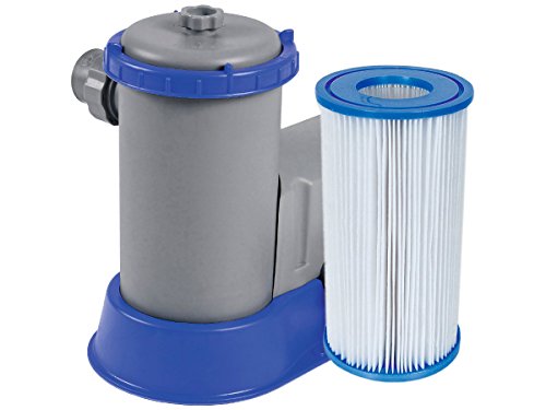 Bestway Pompa di Filtraggio a Cartuccia Tipo III Flowclear 58389, Portata 5.678 L/H per Piscine Fuori Terra