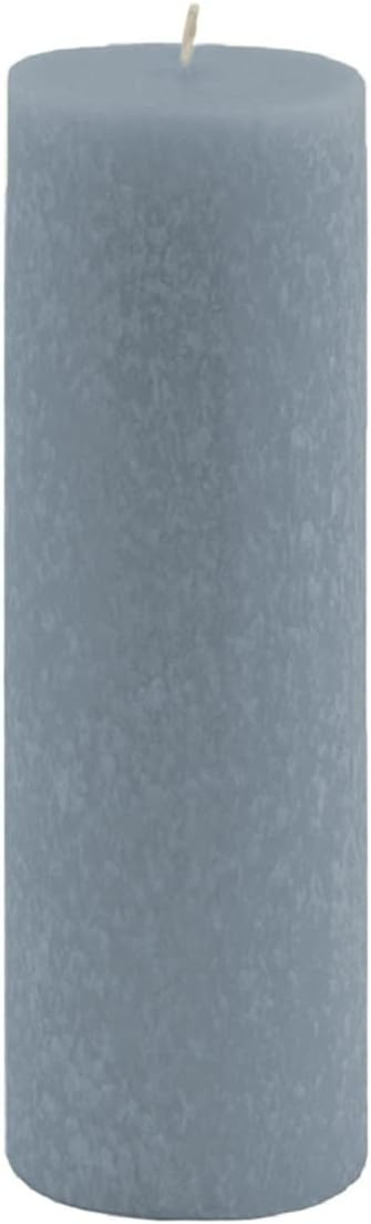 Root Candles Unscented Candles Premium Beeswax Blend Pillar Candle, 3 x 9-Inch, Williamsburg Blue